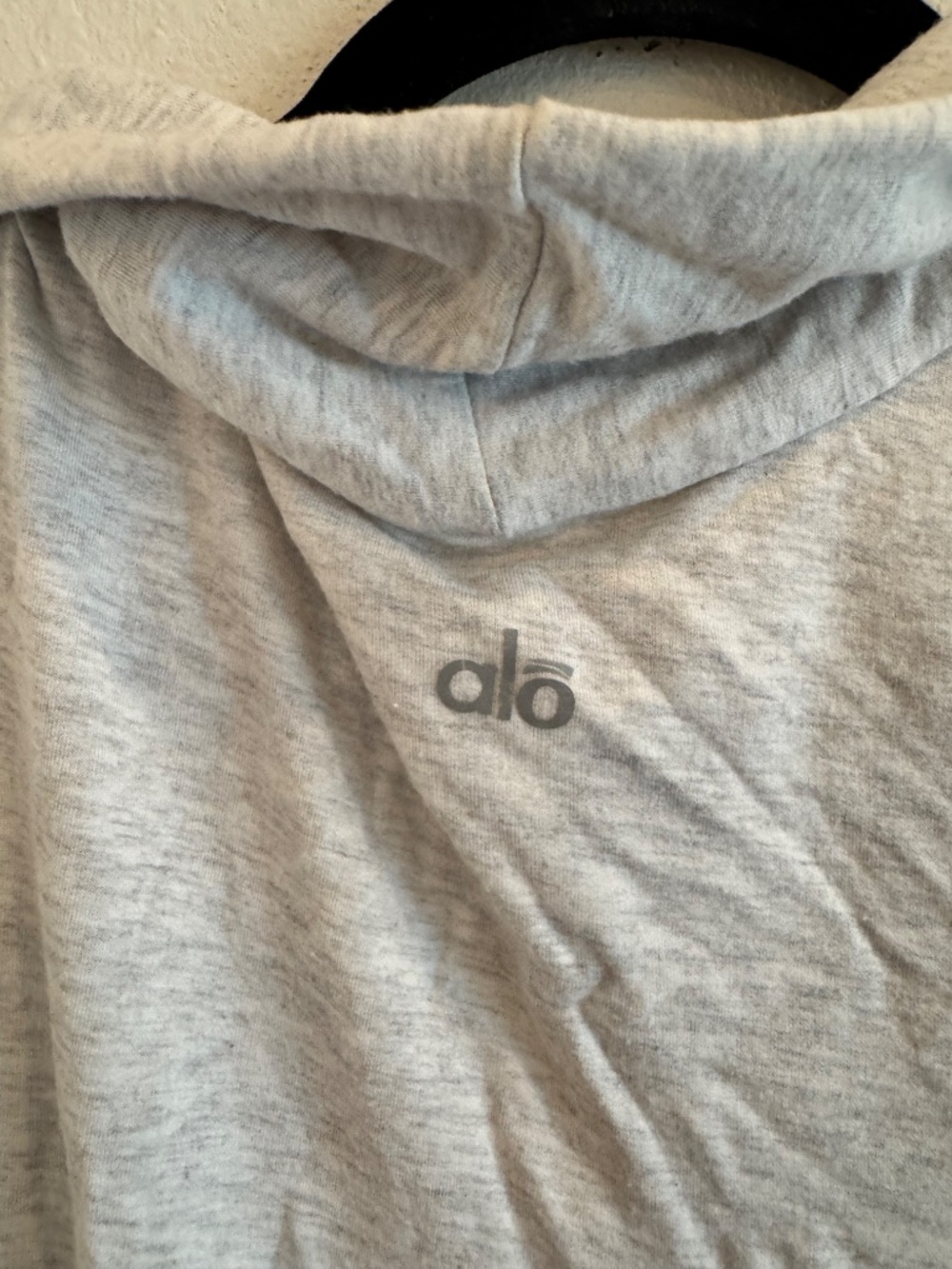 Alo Yoga Light Grey Hoodie Sweater Large - Picture 3 of 4